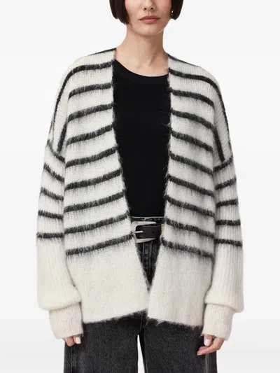 Allsaints Riga Striped Cardigan In Multi