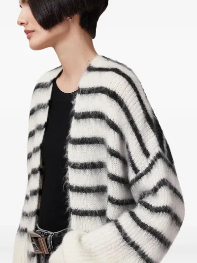 Allsaints Riga Striped Cardigan In Multi