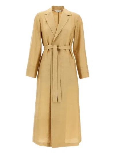 Max Mara Meandro Coats And Trench Coats Beige In Multi