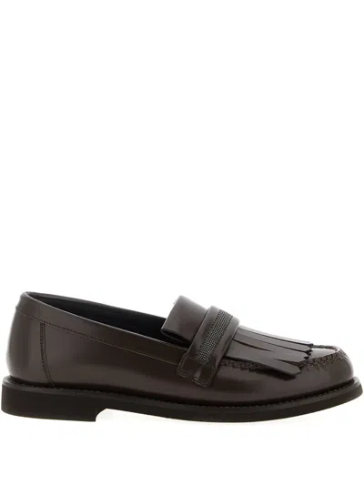 Brunello Cucinelli Monili Fringed Loafers