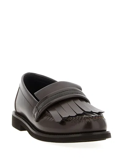 Brunello Cucinelli Monili Fringed Loafers