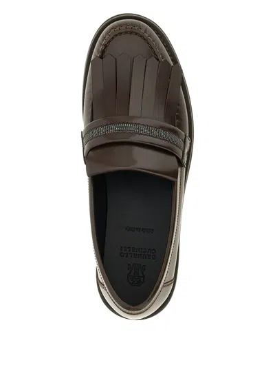 Brunello Cucinelli Monili Fringed Loafers