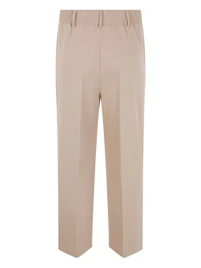 Liviana Conti Elastic-waist Trousers In Burgundy
