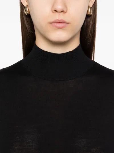S Max Mara High-neck Sleeveless Top In Black
