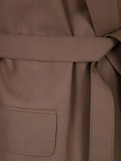 Max Mara Single Buttoned Blazer In Brown