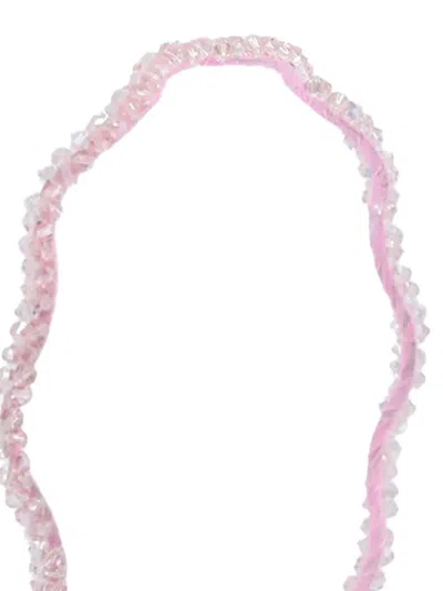 Mimi Tutu Gemstone Headband In Pink
