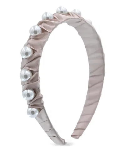 Mimi Tutu Pearl-detailing Headband In Pink