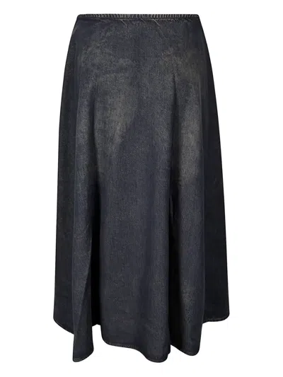 Diesel Skirts Blue And Green In Black