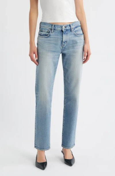 Moussy Vintage Selbyville Slim Straight Leg Jeans In Blue
