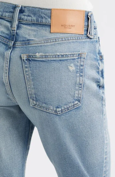 Moussy Vintage Selbyville Slim Straight Leg Jeans In Blue