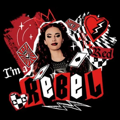 Descendants: The Rise Of Red Girl's Descendants The Rise Of Red I'm A Rebel  Graphic T-shirt In Black