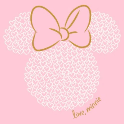 Minnie Mouse Girl's  Heart Silhouette  Graphic T-shirt