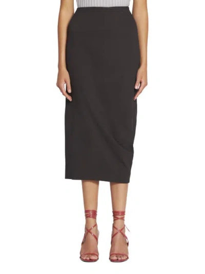 Lanvin Midi Skirt In Wool And Viscose