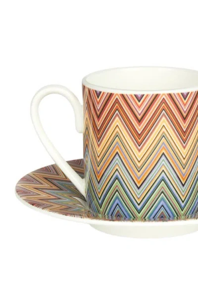 Missoni Zig Zag Jarris Zigzag-print Coffee Cup Set In Multi