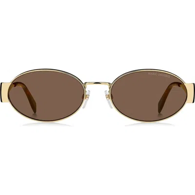 Marc Jacobs Eyewear Oval Frame Sunglasses In Multi