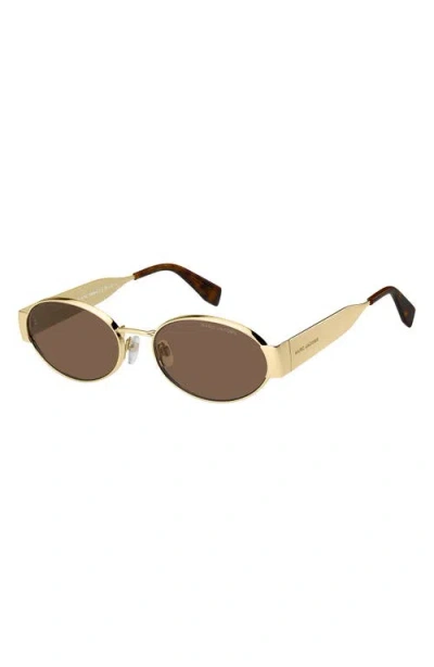 Marc Jacobs Eyewear Oval Frame Sunglasses In Multi