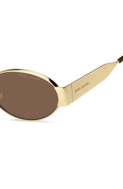 Marc Jacobs Eyewear Oval Frame Sunglasses In Multi