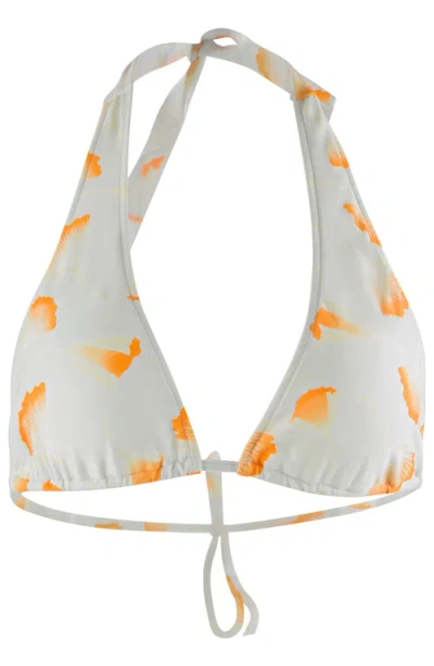 Sauipe Camila Halter Bikini Top In Ginkgo Ivory In White