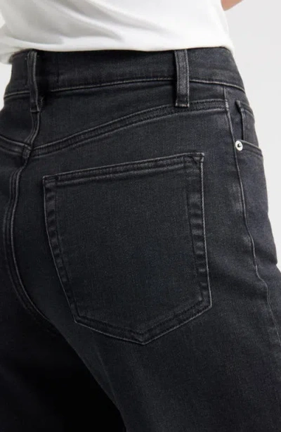 Frame Le Slim Palazzo High Waist Wide Leg Jeans In Black
