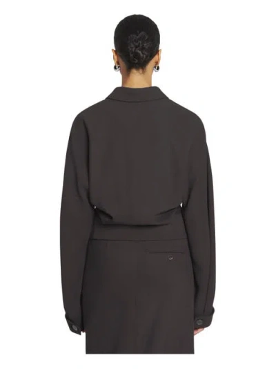 Lanvin Tailored Wool And Viscose Jacket In Black