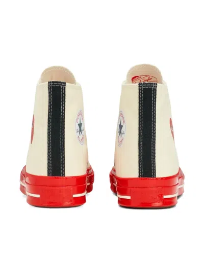 Comme Des Garçons Play X Converse Heart-logo Hi-top Sneakers In Orange