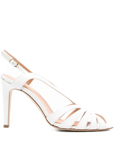 The Seller 100mm Slingback Leather Sandals In Multi