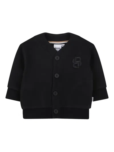 Bosswear Front-button Cardigan In Black