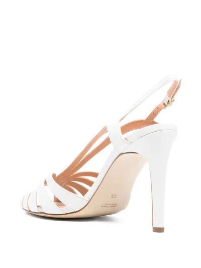 The Seller 100mm Slingback Leather Sandals In Multi