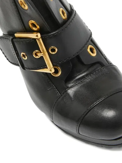 Pre-owned Alexander Mcqueen 145mm Eyelet-detail Buckled Boots