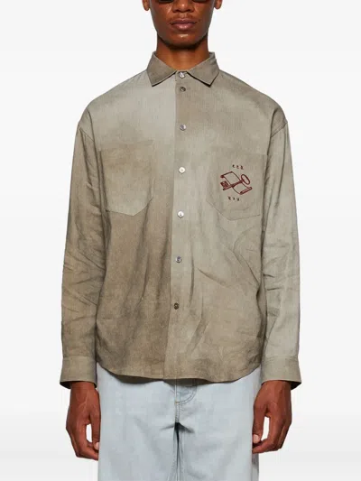 Enfants Riches Deprimes Logo-detail Shirt In Neutral