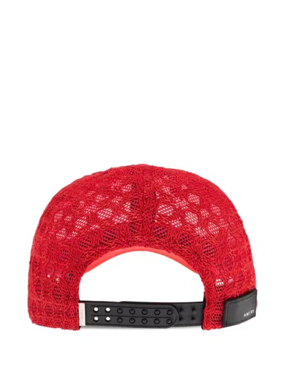 Amiri Logo-embroidered Mesh Trucker Cap In White