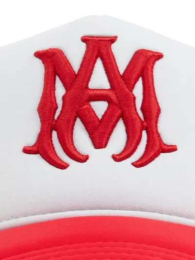 Amiri Logo-embroidered Mesh Trucker Cap In White