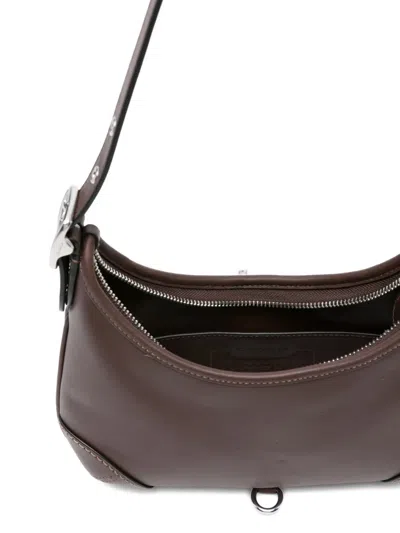 Coach Hamptons Clasp-detail Leather Shoulder Bag