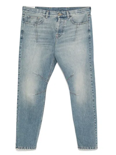 Eleventy Seam-detail Jeans In Blue