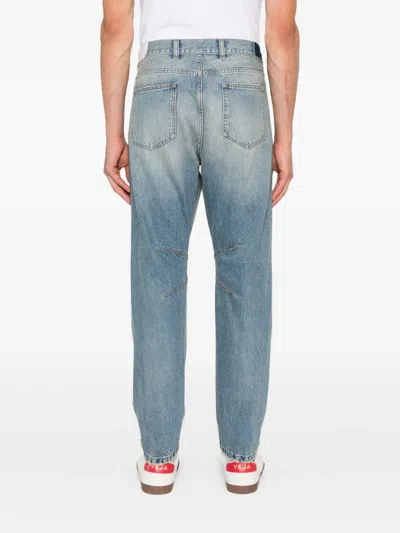 Eleventy Seam-detail Jeans In Blue