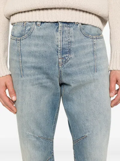 Eleventy Seam-detail Jeans In Blue
