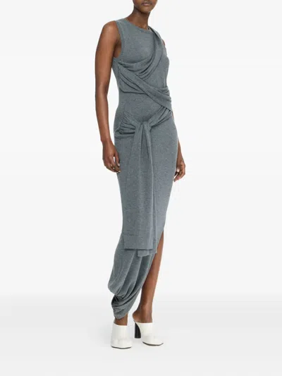 Jw Anderson Grey Jersey Dress In Gray