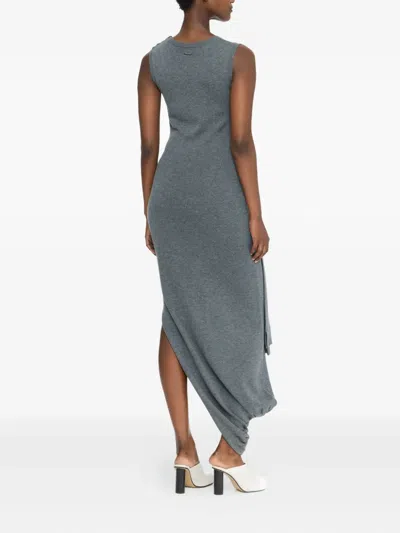 Jw Anderson Grey Jersey Dress In Gray