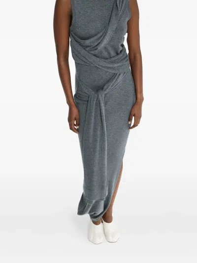 Jw Anderson Grey Jersey Dress In Gray