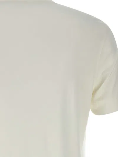 Emporio Armani T-shirt With Chest Logo In Neutral
