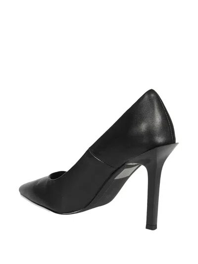 Karl Lagerfeld 95mm Leather Pumps In Black
