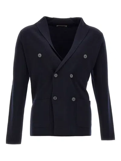 Filippo De Laurentiis Double-breasted Blazer In Blue