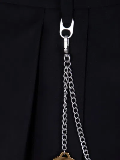 Alexander Wang Pleated Chain-detail Mini Skirt