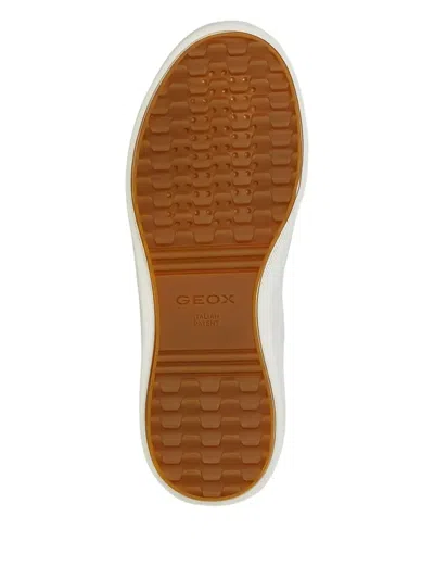 Geox Dalyla Leather Panelled Sneakers In Gray