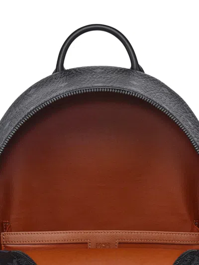 Mcm Zaini Studded Monogram Backpack