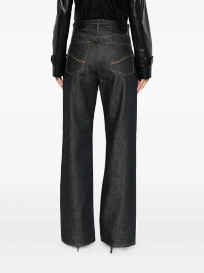 Stella Mccartney Jeans With Key Details Finished In Leather