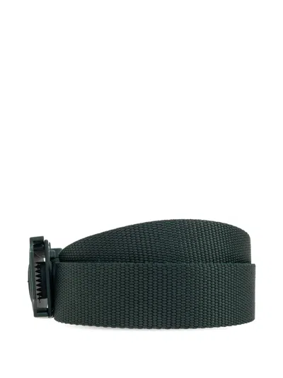 Stone Island Compass-logo Buckle Belt In Blue