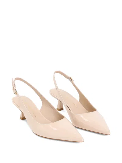 Stuart Weitzman Patent Leather Slingback Pumps With 5cm Heel