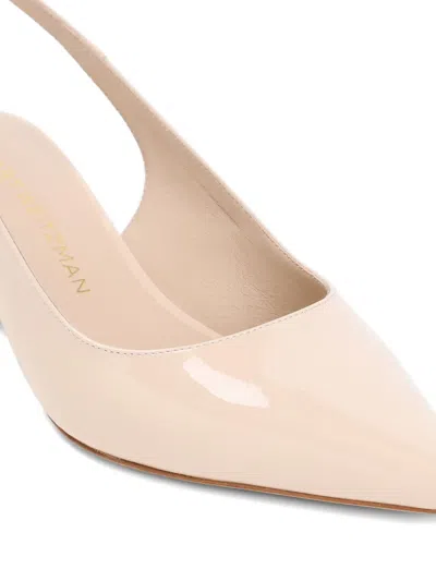 Stuart Weitzman Patent Leather Slingback Pumps With 5cm Heel