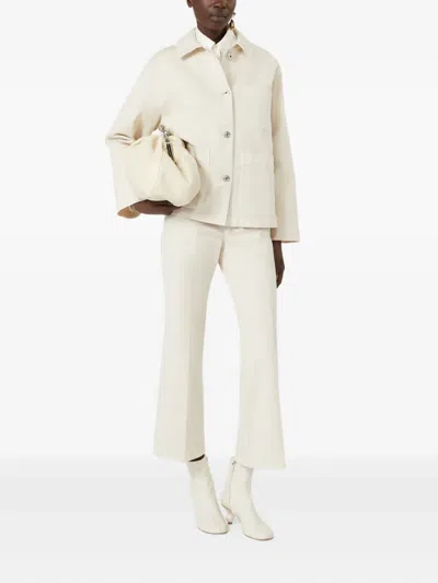 Weekend Max Mara Classe Straight-fit Cotton Bull Jacket In Neutral